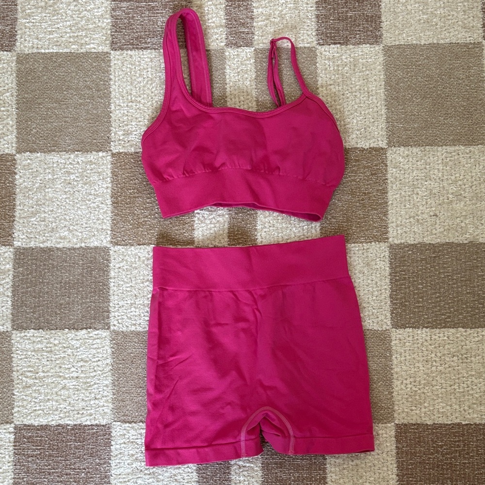 Pink Women's Workout Set